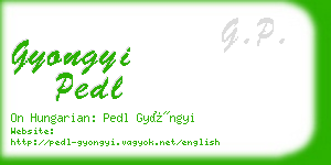 gyongyi pedl business card